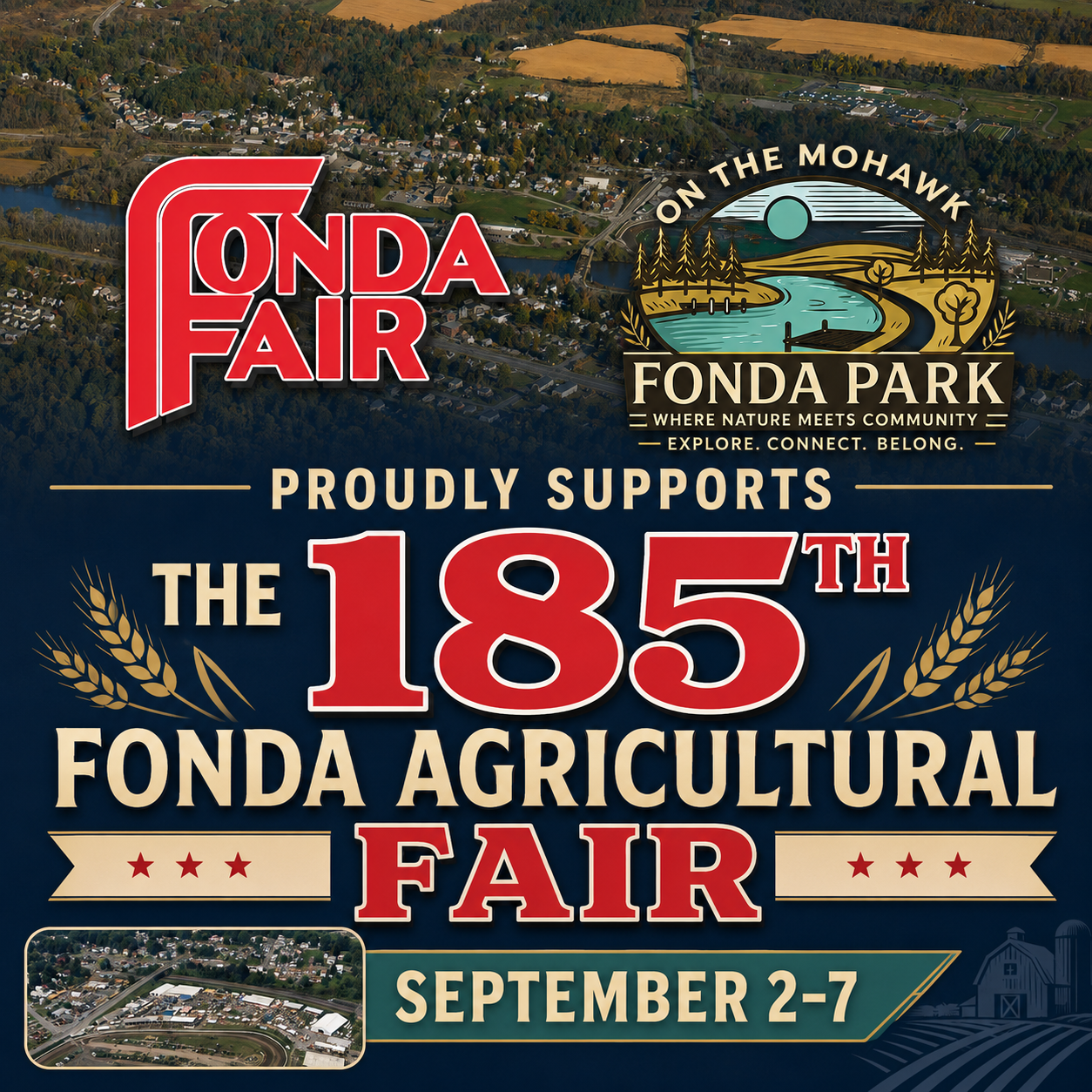 Fonda Park proudly supports the 185th Fonda Agricultural Fair, September 2–7